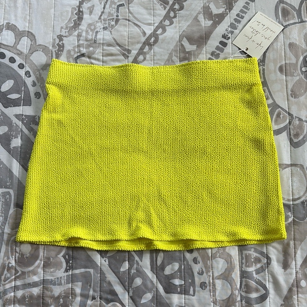 Yellow Mini Skirt